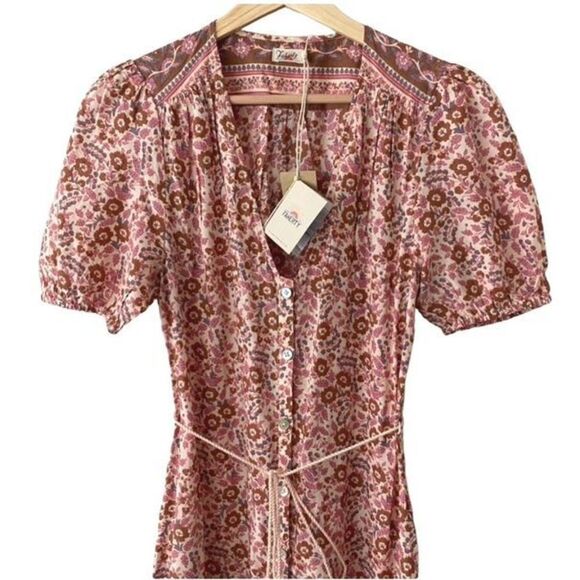 Faherty Pink Floral Maxi Dress - Picture 4 of 8